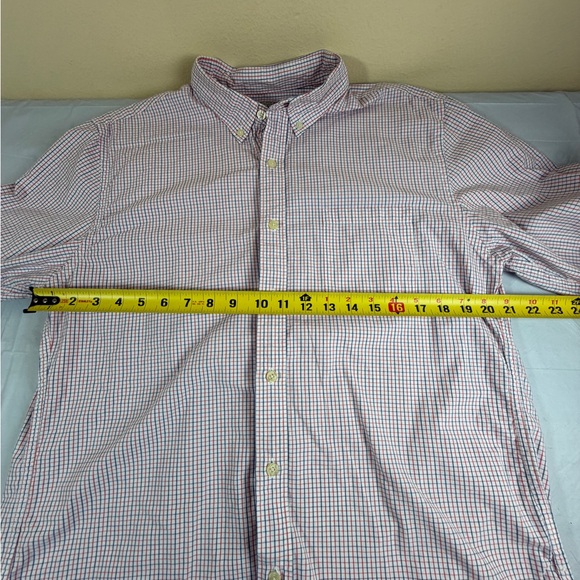 J. Crew Men's White, Red, and Blue Plaid Shirt - Picture 2 of 5